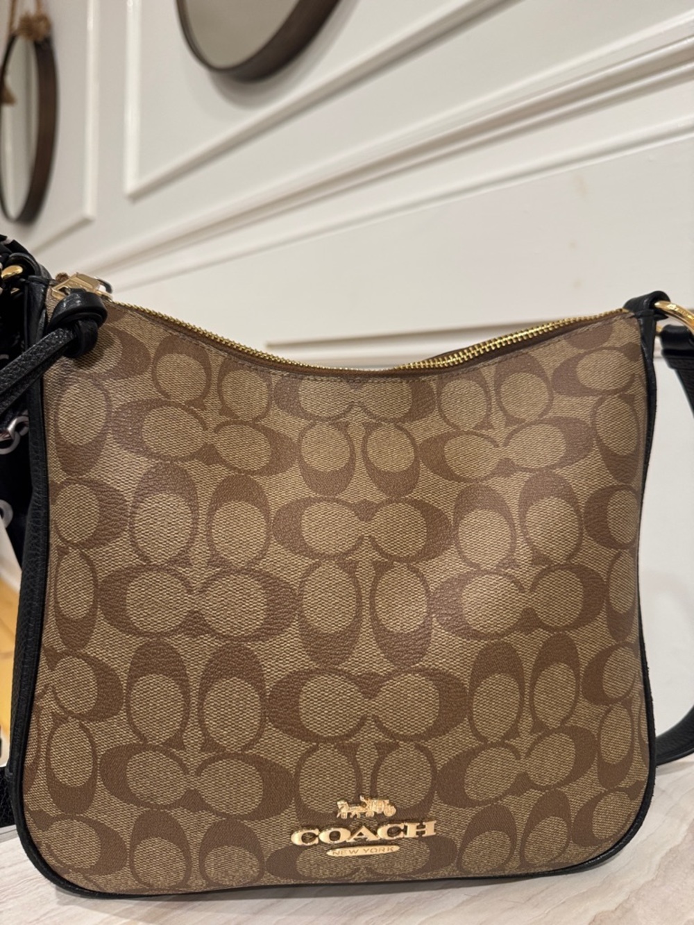 Coach Bag Ellie File Bag in Signature Brown Crossbody Bag - Picture 4 of 17